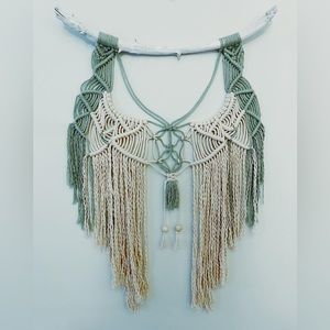 Handmade Macrame with Driftwood from SC Coast